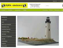 Tablet Screenshot of kupa-electronic.com